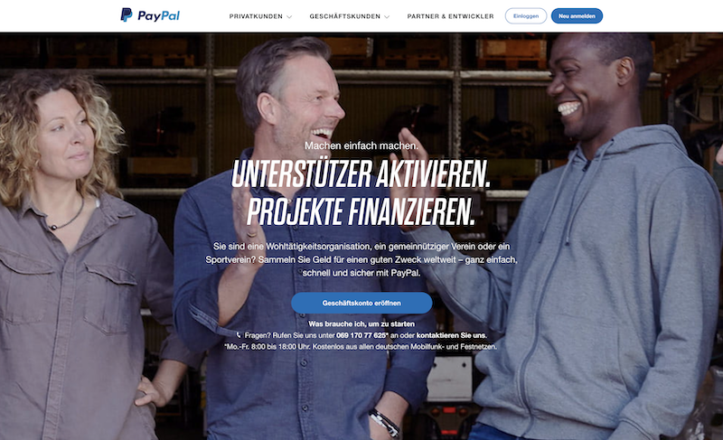 Donation Plugin for nonprofits PayPal Sintfluth Campaigning