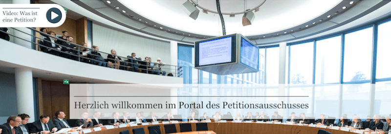 e-Petitionsportale Bundestag und Landtage Sintfluth Campaigning